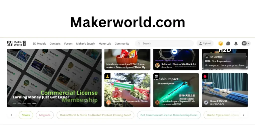 Khám Phá MakerWorld: Website Chia Sẻ File In 3D Số 1 1 Khám Phá MakerWorld: Website Chia Sẻ File In 3D Số 1 Hiện Nay