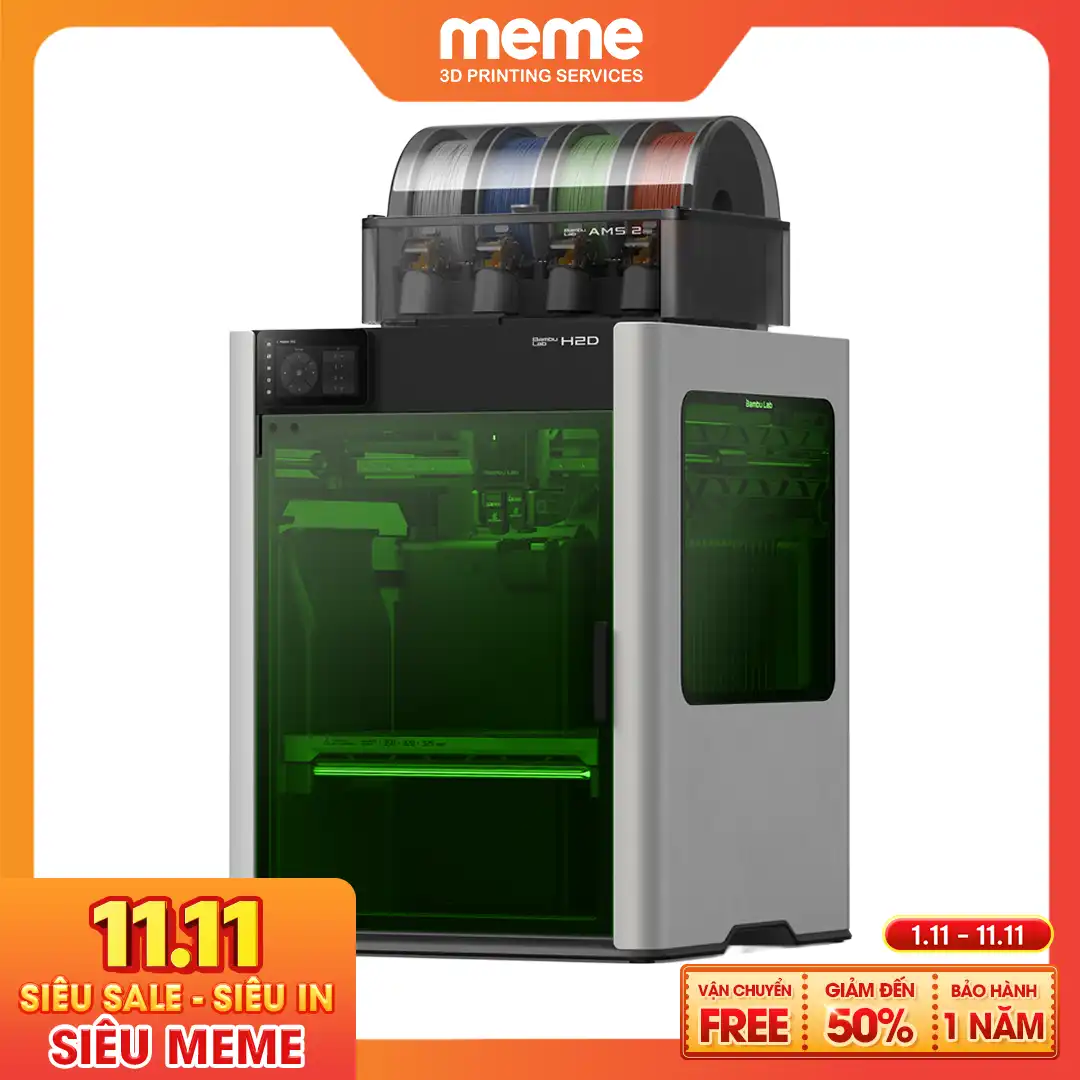 Máy In 3D Nhiều Màu Bambu Lab H2D (Bản Quốc Tế)