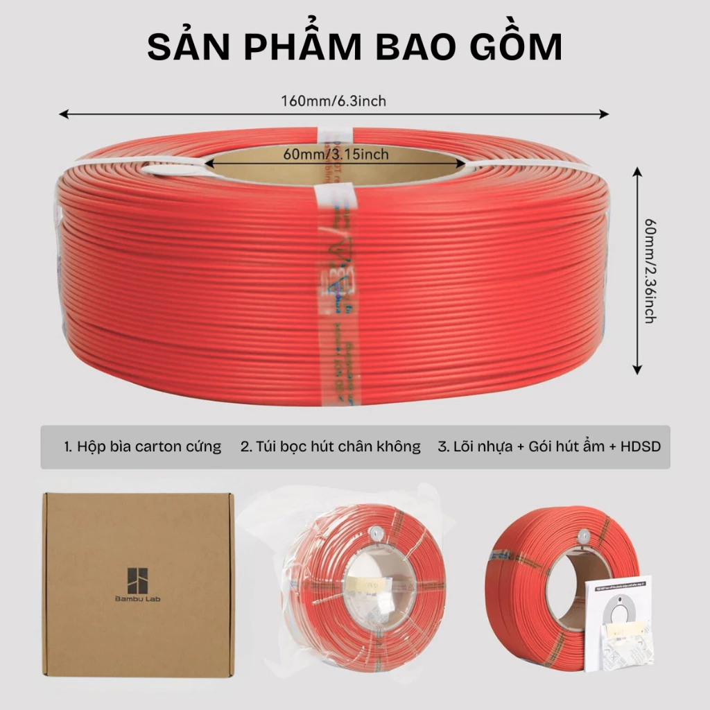 Bambu PLA Lite Nhựa Cuộn In 3D