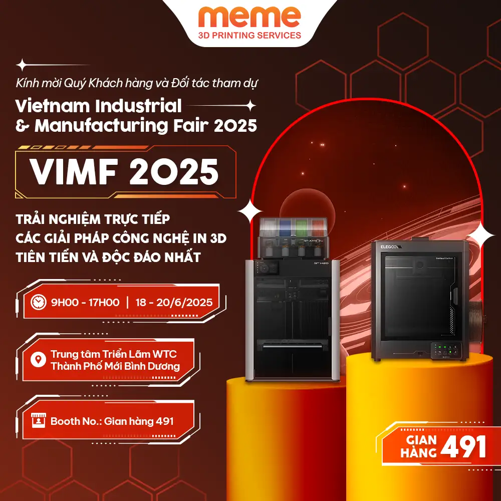 Meme 3D Mang Thế Giới In 3D Đến VIMF 2025 Bình Dương