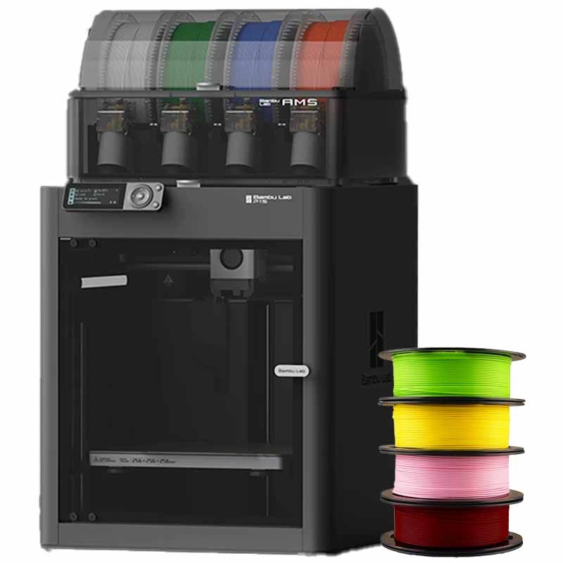 Hệ thống AMS chứa filament 4 màu (có thể nâng cấp)