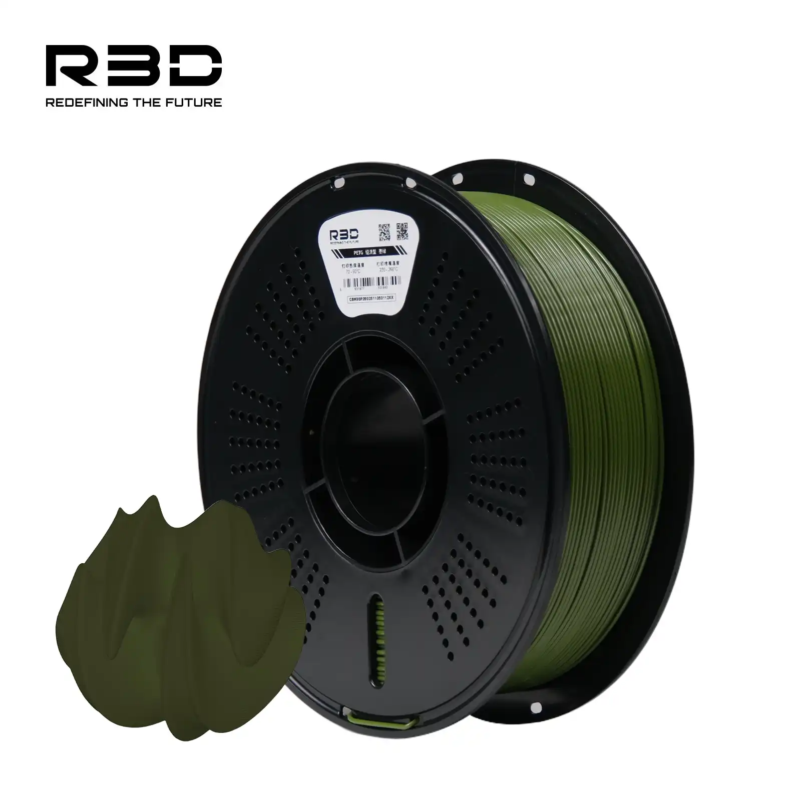 Xanh lá sẫm Nhựa In 3D PETG R3D 1kg