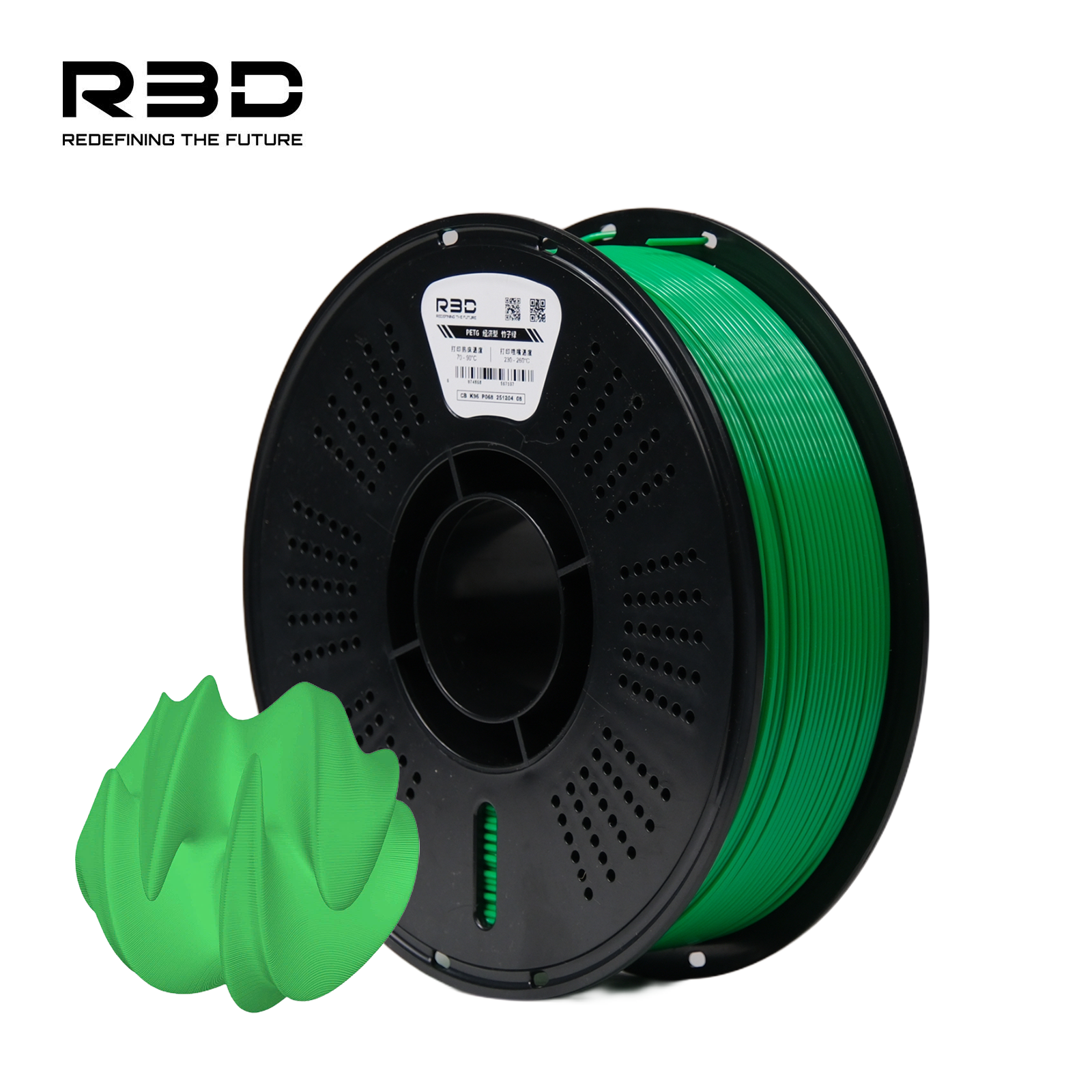 Xanh lá tre Nhựa In 3D PETG R3D 1kg