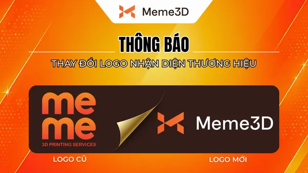 Thông Báo: Thay Đổi Logo Nhận Diện Thương Hiệu MEME 3D