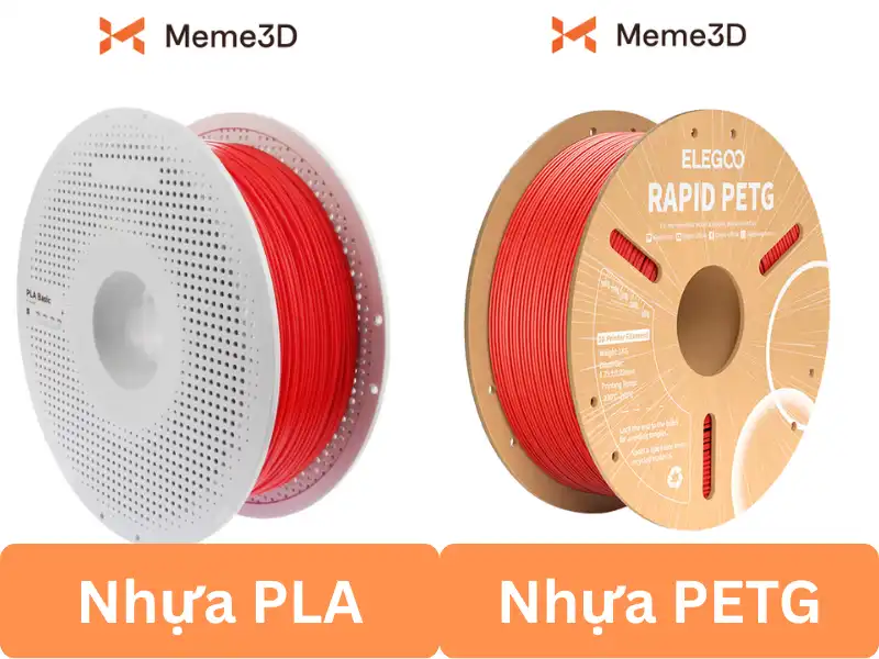 So S&aacute;nh Nhựa In 3D FDM PLA V&agrave; PETG
