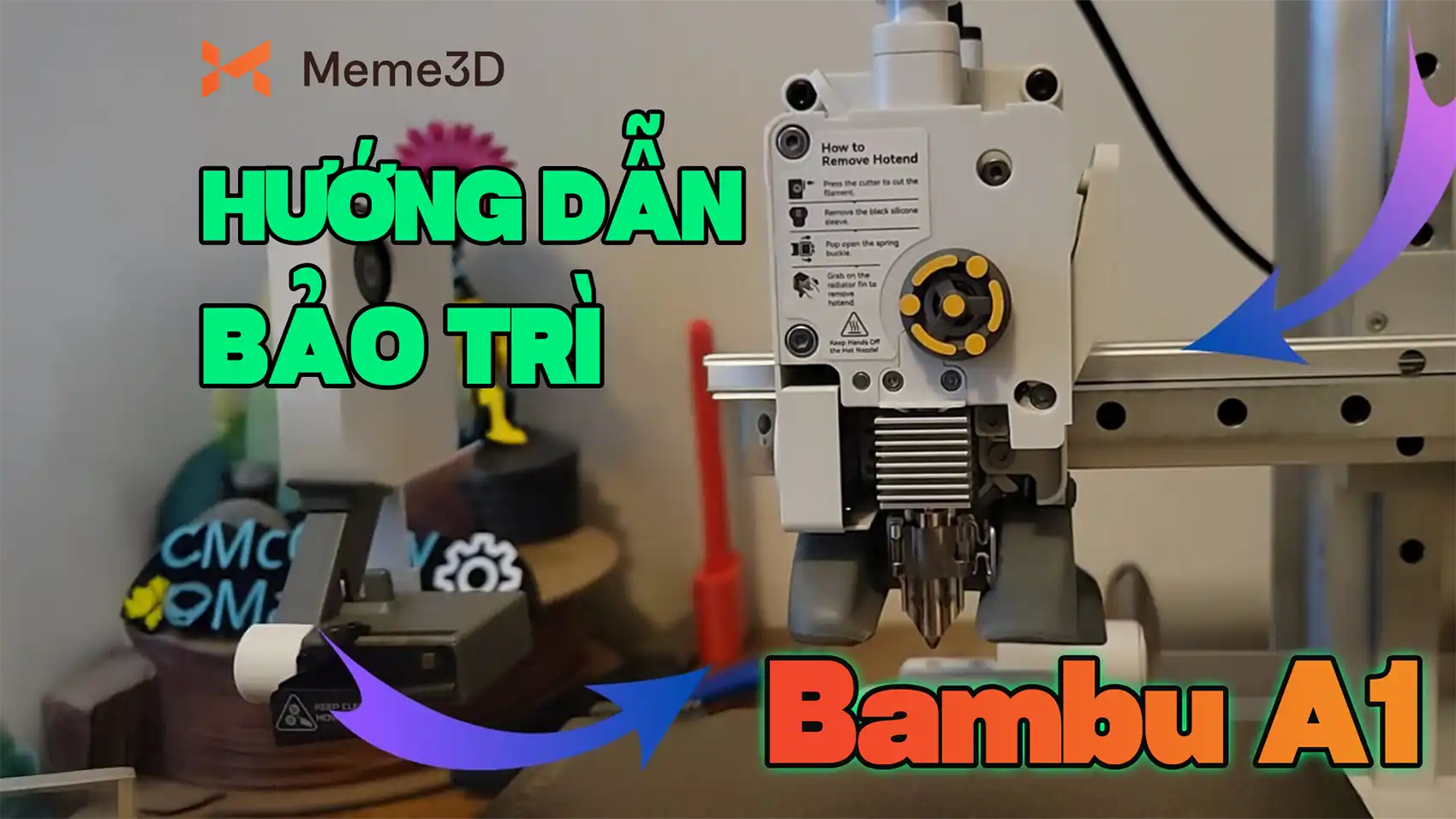 Hướng Dẫn Bảo Tr&igrave; Bambu Lab A1 Định Kỳ Cho Người Mới