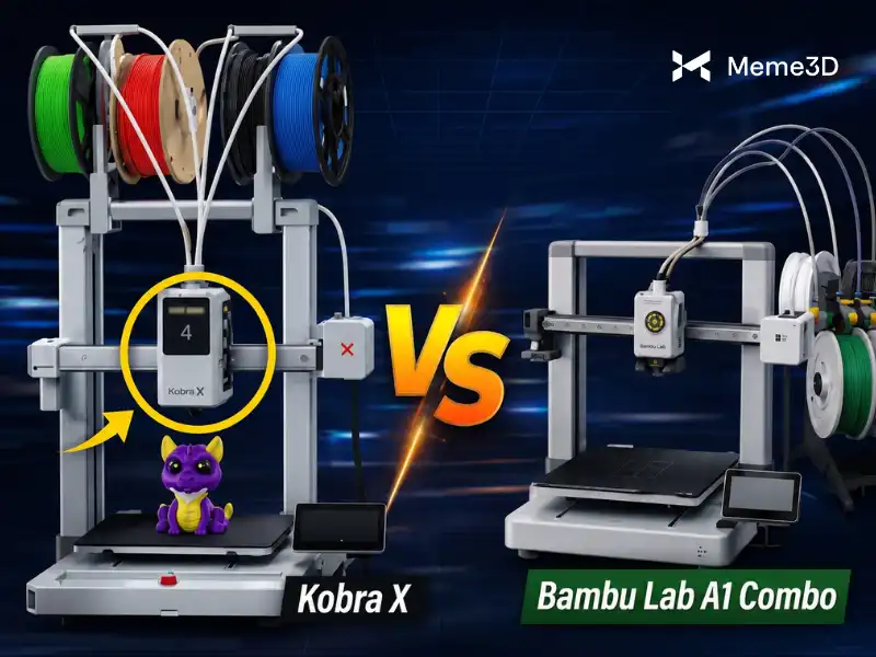 So s&aacute;nh Kobra X v&agrave; Bambu Lab A1 Combo: M&aacute;y In N&agrave;o D&agrave;nh Cho Người Mới