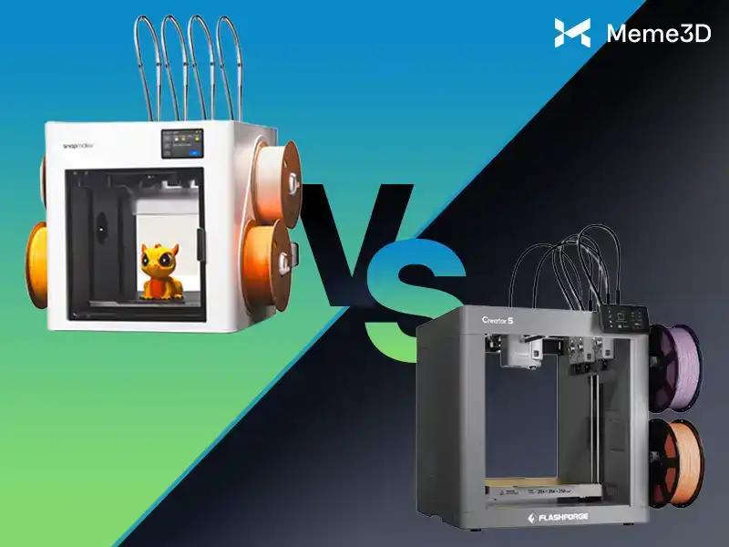 So s&aacute;nh Snapmaker U1 vs Creator 5: M&aacute;y in 3D nhiều đầu in n&agrave;o tốt hơn?