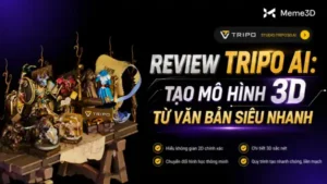Kh&aacute;m Ph&aacute; Tripo AI: Tạo m&ocirc; h&igrave;nh 3D từ văn bản si&ecirc;u nhanh