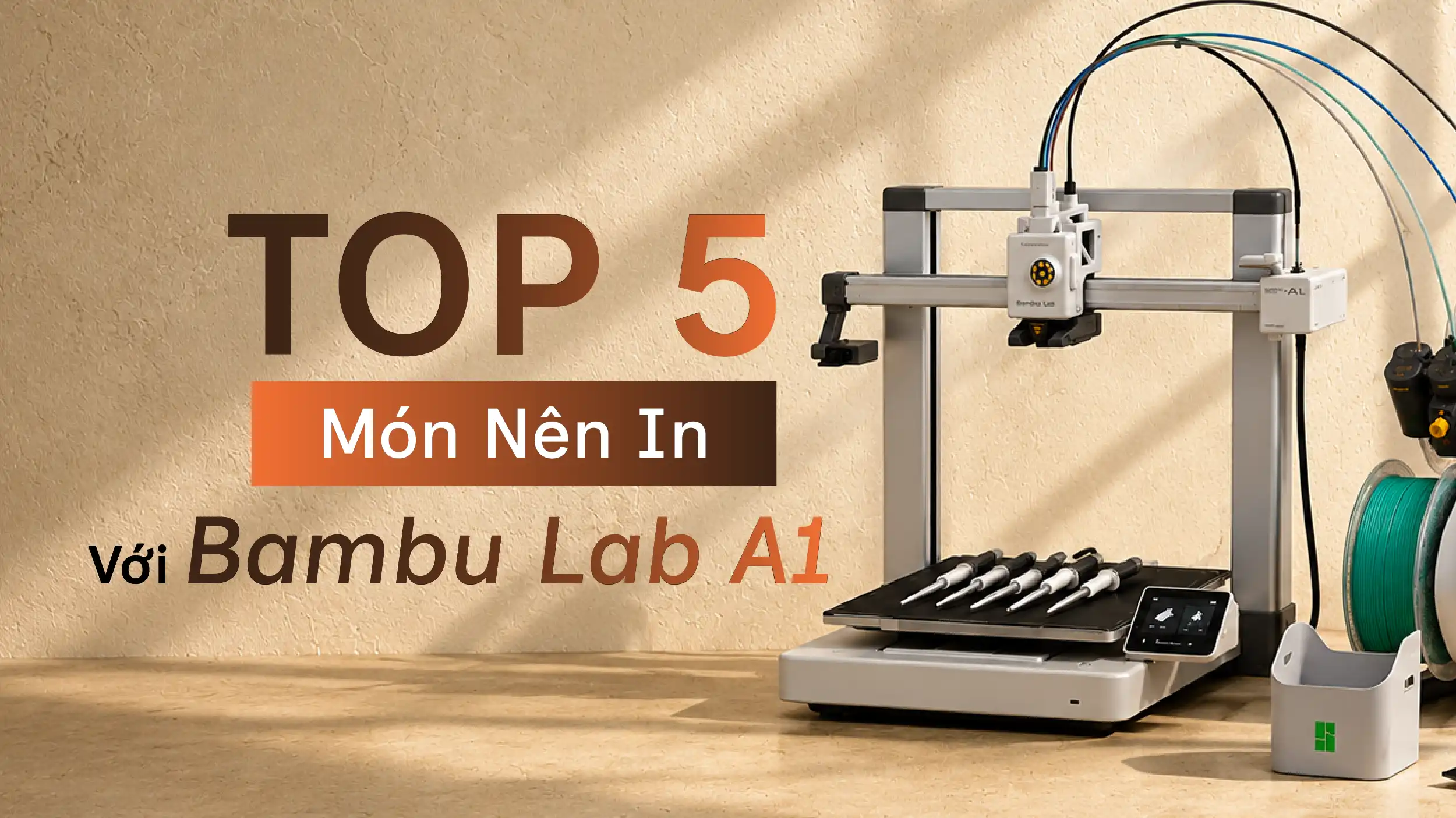 Top 5 m&oacute;n đồ n&ecirc;n in bằng Bambu Lab A1