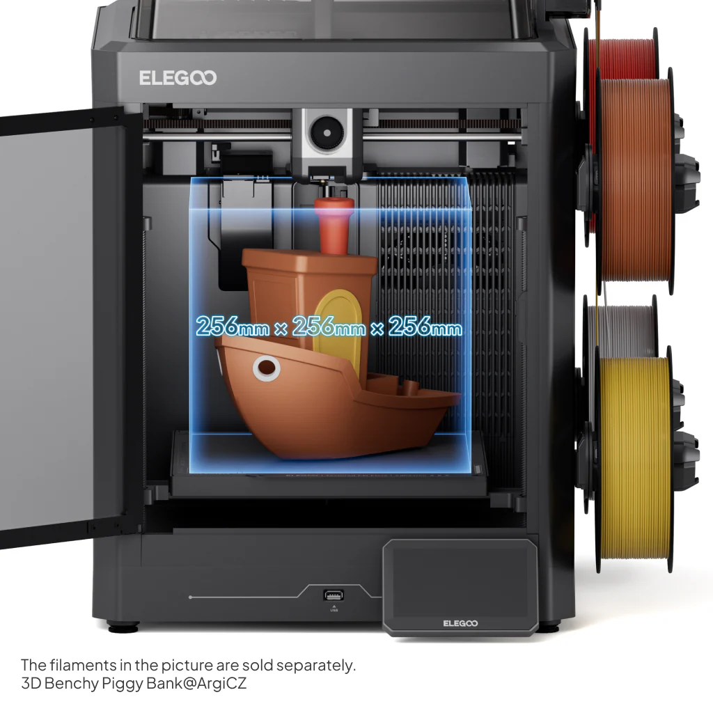 7.CentauriCarbon2-1-Build-Volume Máy In 3D FDM Elegoo Centauri Carbon 2 Combo