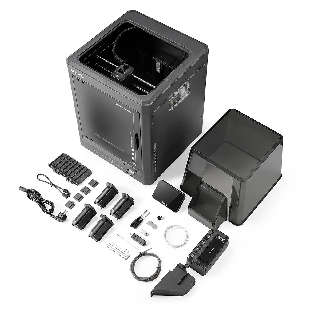 9.CentauriCarbon2-_-Full-Bundle-Front-Right-Downward-Tilt Máy In 3D FDM Elegoo Centauri Carbon 2 Combo