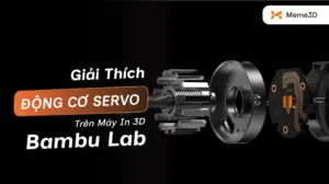Động cơ servo l&agrave; g&igrave;? Giải Th&iacute;ch Động cơ servo tr&ecirc;n m&aacute;y in 3D Bambu Lab