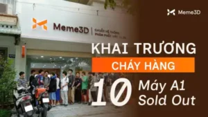 Khai trương Meme 3D Quận 12: 10 m&aacute;y Bambu Lab A1 t&igrave;m thấy chủ nh&acirc;n