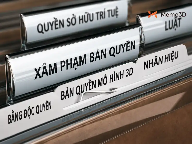 Bản quyền in 3D là gì? Những điều cần biết khi sử dụng file 3D kinh doanh