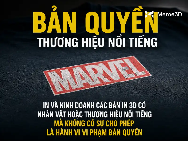 Bản quyền in 3D là gì? Những điều cần biết khi sử dụng file 3D kinh doanh
