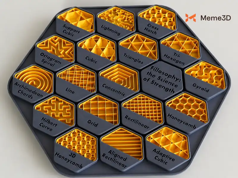 Hướng dẫn chọn mẫu infill trong in 3D: Chọn pattern và mật độ bao nhiêu là phù hợp?