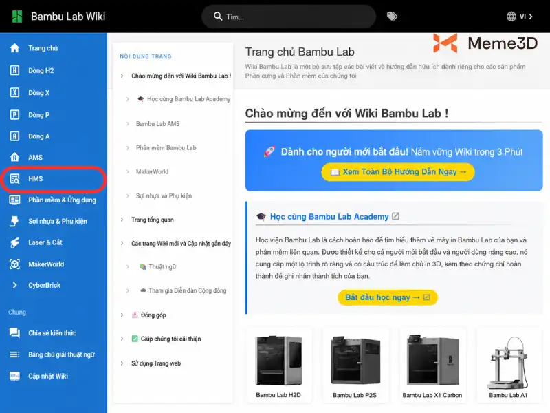 Wiki Bambu Lab Đã Có Phiên Bản Tiếng Việt