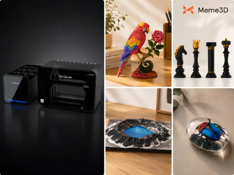 HeyGears G1 Series: C&ocirc;ng nghệ in 3D UV full-color tr&ecirc;n m&aacute;y in để b&agrave;n