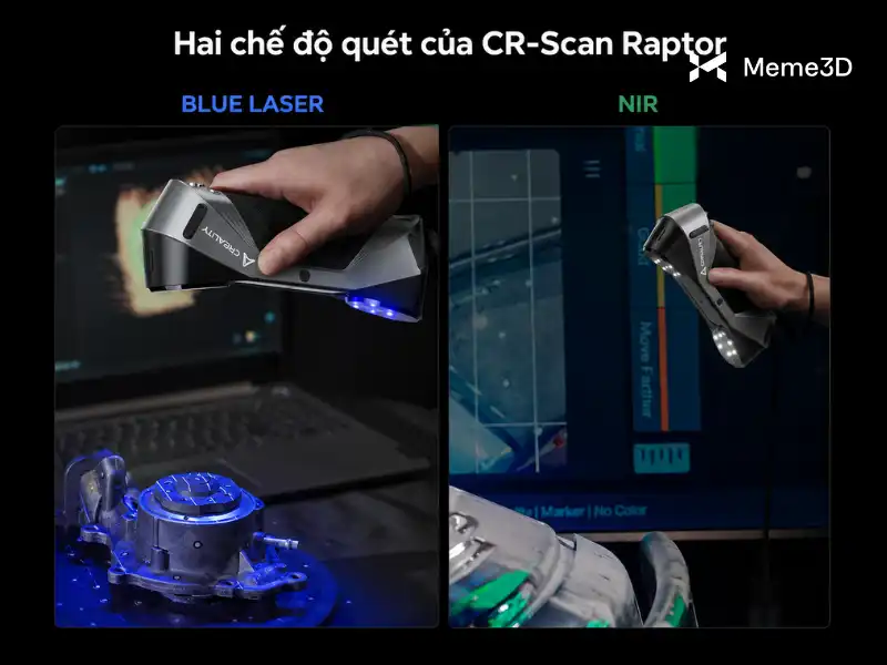 Review Creality CR-Scan Raptor: Đánh giá chi tiết máy quét 3D Blue Laser & NIR