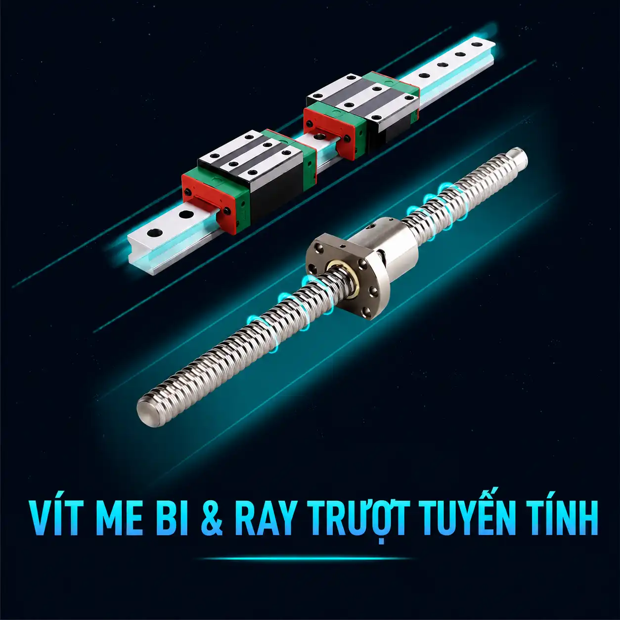 Vit-me-va-ray-truot-tuyen-tinh Máy in 3D Khổ Lớn Dowell DM1014-10Plus