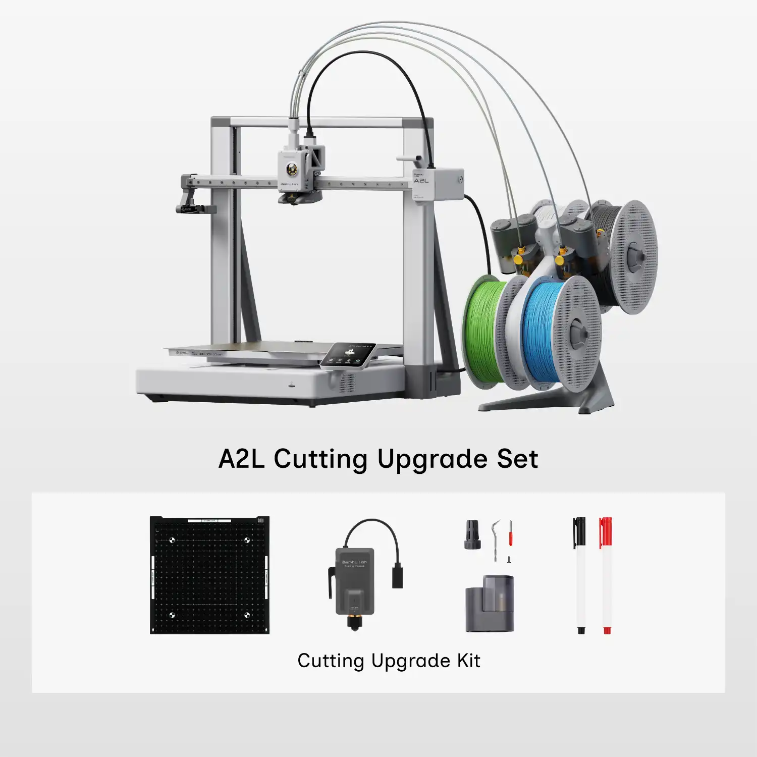 bambu lab a2l combo - cutting kit Máy In 3D Nhiều Màu Bambu Lab A2L (Bản Quốc Tế) – A2L + Cuting Kit