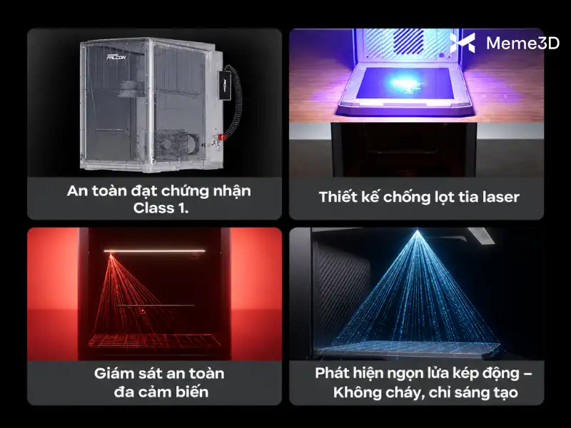 Review Creality Falcon T1, máy khắc laser galvo 5 trong 1