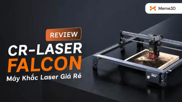Review CR-Laser Falcon 5W v&agrave; 10W, m&aacute;y khắc laser gi&aacute; rẻ cho người mới