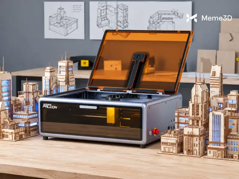 Review Creality Falcon A1, máy khắc laser 10W buồng kín cho người mới