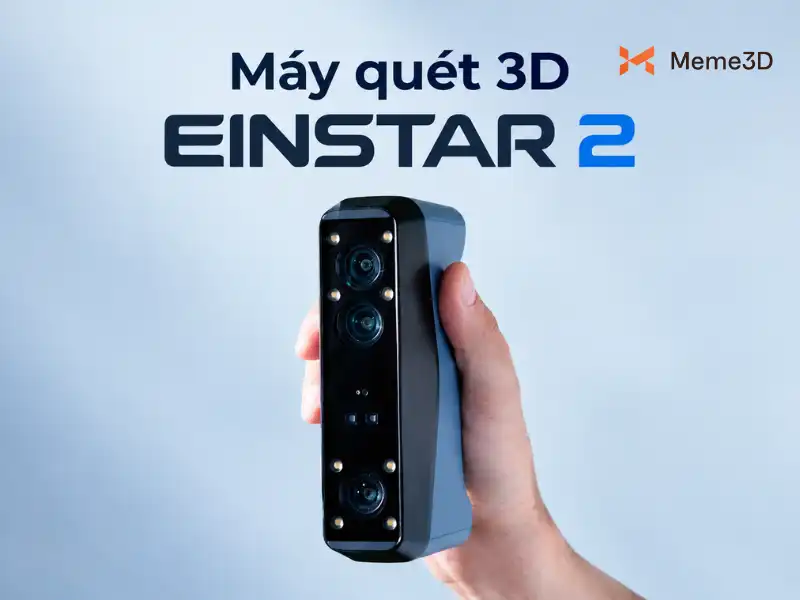 Einstar 2 có Wi-Fi tích hợp và pin tháo rời thay được giữa phiên quét.