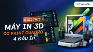 Review Co Print Quadro: M&aacute;y In 3D 4 Đầu In Gần Như Kh&ocirc;ng Hao Filament?