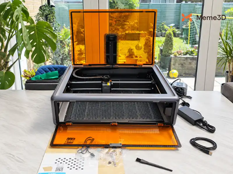 Review Creality Falcon A1, máy khắc laser 10W buồng kín cho người mới