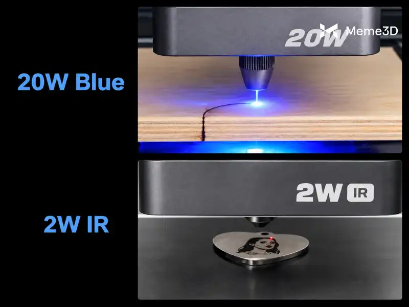 Review Creality Falcon A1 Pro, máy khắc laser 20W kèm laser hồng ngoại 2W