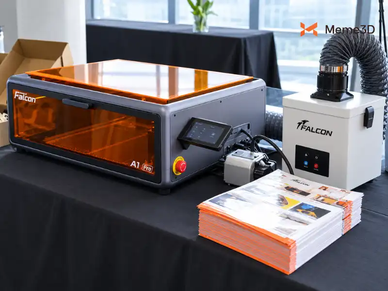 Review Creality Falcon A1 Pro, máy khắc laser 20W kèm laser hồng ngoại 2W