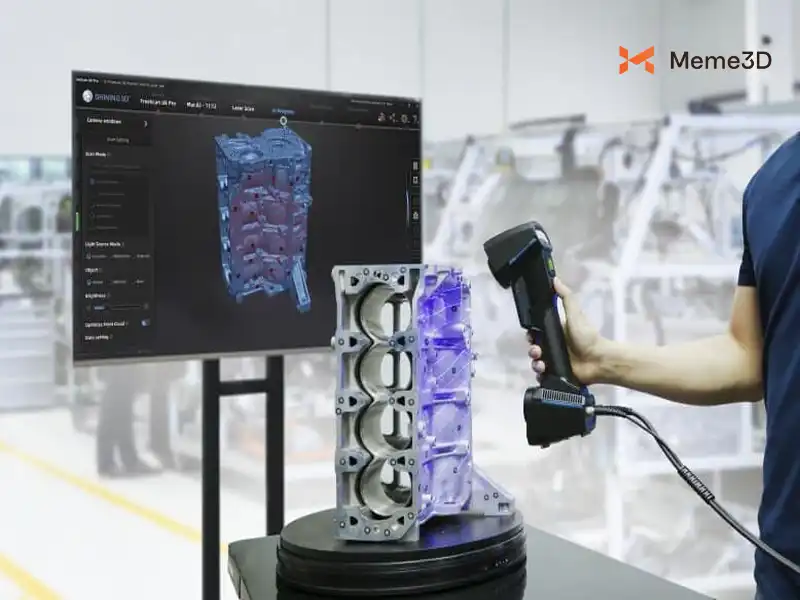 Quét 3D ô tô và hàng không vũ trụ: ứng dụng thực tế
