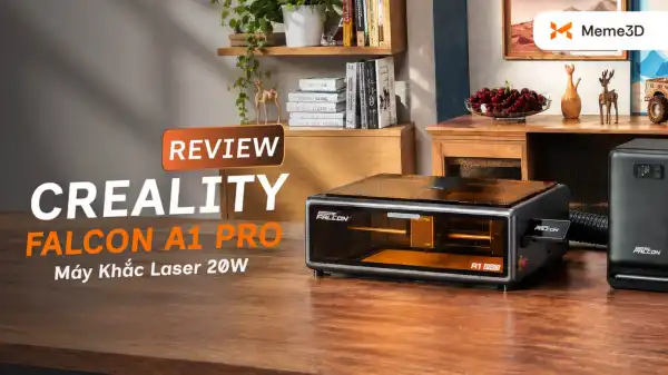 Review Creality Falcon A1 Pro, m&aacute;y khắc laser 20W k&egrave;m laser hồng ngoại 2W