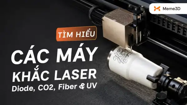 C&aacute;c loại m&aacute;y khắc laser, ph&acirc;n biệt diode, CO2, fiber v&agrave; UV