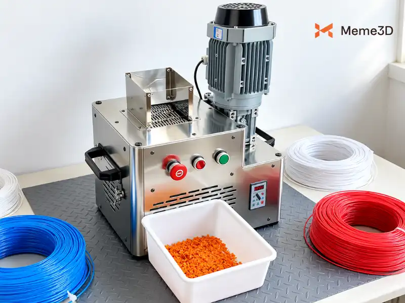 Các phương pháp tái chế nhựa in 3D: Hướng dẫn xử lý filament thừa, lỗi in và purge waste