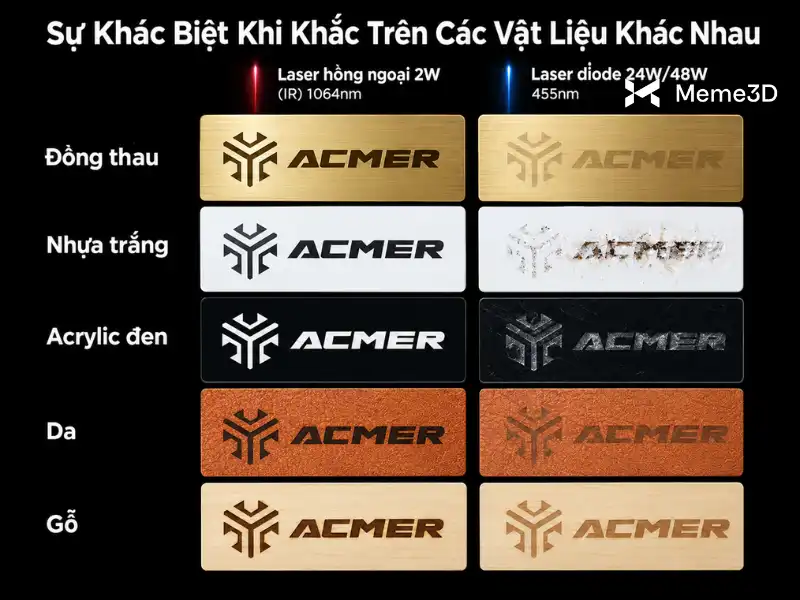Khắc laser kim loại cần máy gì, từ nhôm anod tới vàng bạc
