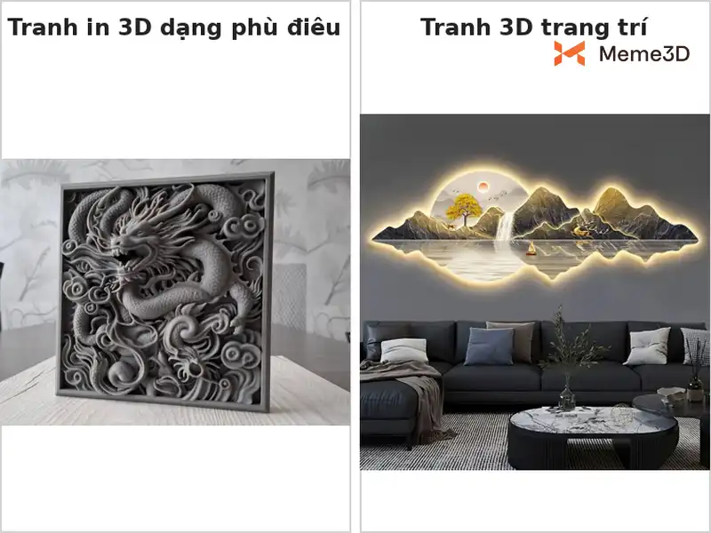 Tranh 3D, bảng hiệu và logo 3D: Đặc điểm, cách tạo và ứng dụng