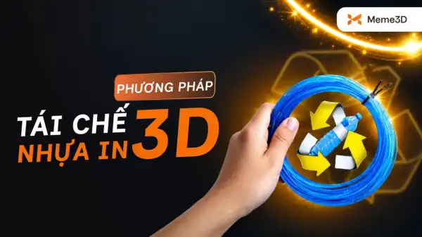 C&aacute;c phương ph&aacute;p t&aacute;i chế nhựa in 3D: Hướng dẫn xử l&yacute; filament thừa, lỗi in v&agrave; purge waste